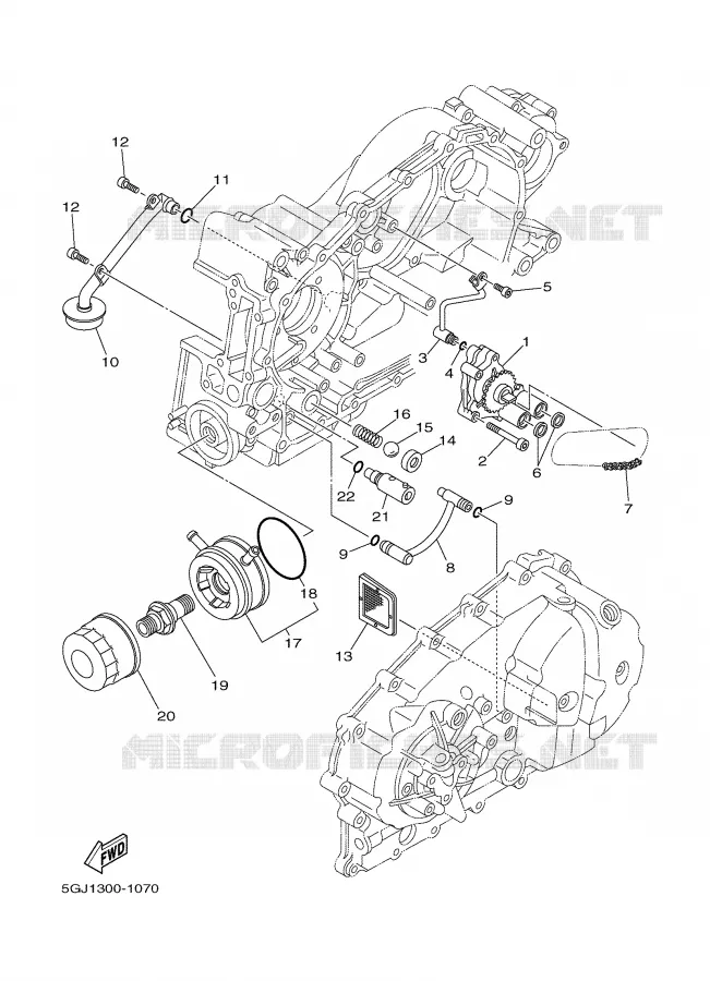 POMPE A HUILE Yamaha SCOOTER 500 2005 TMAX ABS  XP500A