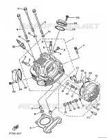 CULASSE pour Yamaha XT125 de 1988