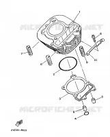 CYLINDRE pour Yamaha XT125 de 1988