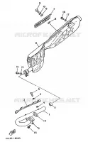 ECHAPPEMENT pour Yamaha XT125 de 1988