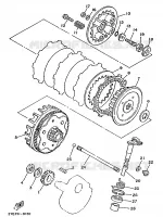 EMBRAYAGE DE DEMARREUR pour Yamaha XT125 de 1988