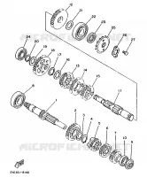 TRANSMISSION pour Yamaha XT125 de 1988