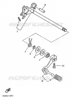 PEDALE DE SELECTEUR pour Yamaha XT125 de 1988