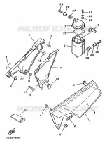 COUVERCLE LATERAL pour Yamaha XT125 de 1988