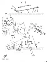 SUPPORT / REPOSE PIEDS pour Yamaha XT125 de 1988