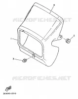 CARENAGES 1  pour Yamaha XT125 de 1988