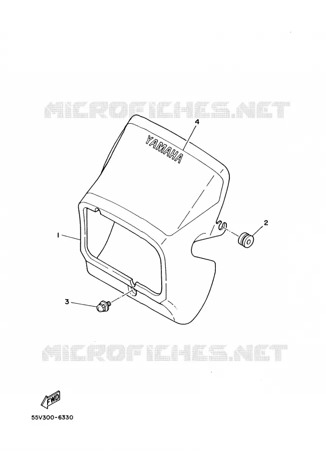 CARENAGES 1  Yamaha MOTO 350 1988 XT  XT350'88