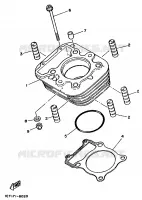 CYLINDRE pour Yamaha XT350H de 1996