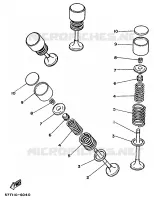 SOUPAPE pour Yamaha XT350H de 1996