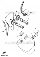 ARBRE A CAMES / CHAINE DE DISTRIBUTION pour Yamaha XT350H de 1996