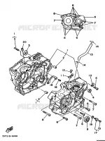 CARTER MOTEUR pour Yamaha XT350H de 1996