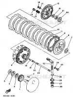 EMBRAYAGE DE DEMARREUR pour Yamaha XT350H de 1996