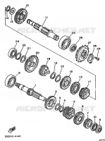 TRANSMISSION pour Yamaha XT350H de 1996