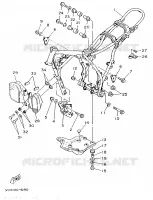 CADRE pour Yamaha XT350H de 1996