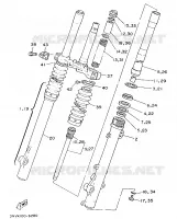 FOURCHE pour Yamaha XT350H de 1996