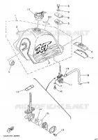 RESERVOIR A ESSENCE pour Yamaha XT350H de 1996