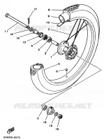 ROUE AVANT pour Yamaha XT350H de 1996