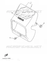 CARENAGES 1  pour Yamaha XT350H de 1996