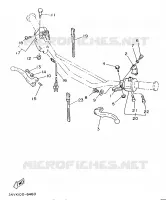 COMMODO / LEVIER pour Yamaha XT350H de 1996