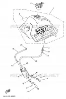 RESERVOIR A ESSENCE   CALIFORNIE UNIQUEMENT pour Yamaha XT350H de 1996