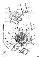 CULASSE pour Yamaha XT350H de 1987