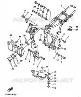 CADRE pour Yamaha XT350H de 1987