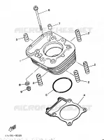 CYLINDRE pour Yamaha XT350H de 1987