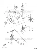 RESERVOIR A ESSENCE pour Yamaha XT350H de 1987