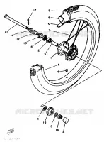 ROUE AVANT pour Yamaha XT350H de 1987