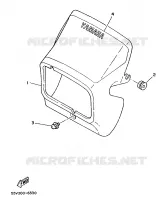 CARENAGES 1  pour Yamaha XT350H de 1987