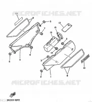 COUVERCLE LATERAL pour Yamaha XT350N (13KW) de 1986