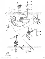 RESERVOIR A ESSENCE pour Yamaha XT350N (13KW) de 1986