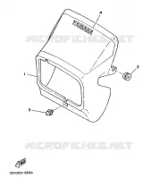 CARENAGES 1  pour Yamaha XT350N (13KW) de 1986