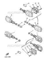 CLIGNOTANT pour Yamaha XT350N (13KW) de 1986