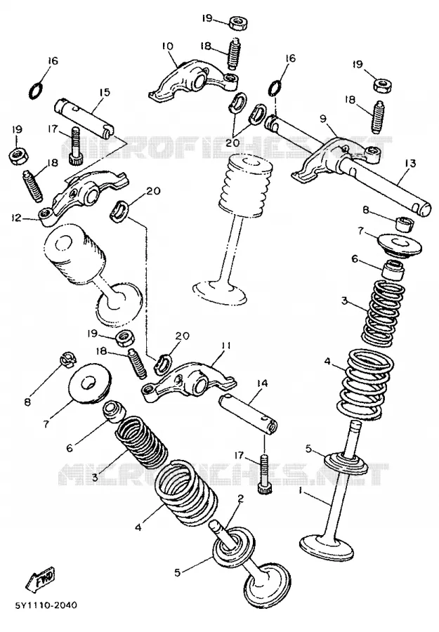 SOUPAPE Yamaha MOTO 600 1987 XT  XT600