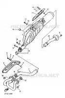ECHAPPEMENT pour Yamaha XT600E de 1997