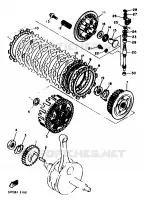 EMBRAYAGE DE DEMARREUR pour Yamaha XT600E de 1997