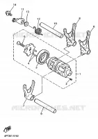 BARILLET DE SELECTION / FOURCHETTES pour Yamaha XT600E de 1997