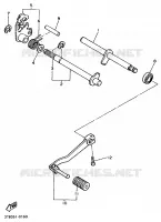 AXE DE SELECTEUR / PEDALE pour Yamaha XT600E de 1997
