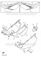 COUVERCLE LATERAL pour Yamaha XT600E de 1997