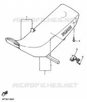 SELLE pour Yamaha XT600E de 1997