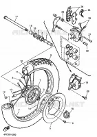 ROUE AVANT pour Yamaha XT600E de 1997