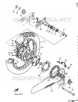 ROUE ARRIERE pour Yamaha XT600E de 1997