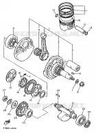 VILEBREQUIN / PISTON pour Yamaha XT600E de 1997