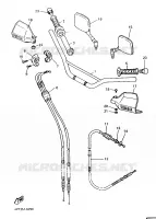 GUIDON ET CABLES pour Yamaha XT600E de 1997