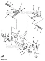 SUPPORT / REPOSE PIEDS pour Yamaha XT600E de 1997