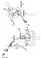 COMMODO / LEVIER pour Yamaha XT600E de 1997