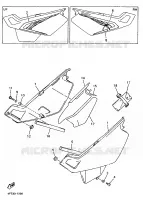 COUVERCLE LATERAL pour Yamaha XT600E de 1997