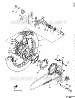 ROUE ARRIERE pour Yamaha XT600E de 1997