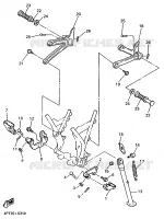 SUPPORT / REPOSE PIEDS pour Yamaha XT600E de 1997